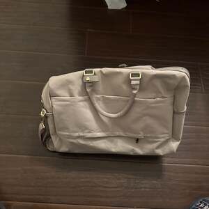 Open Story Signature Weekender Bag in Taupe